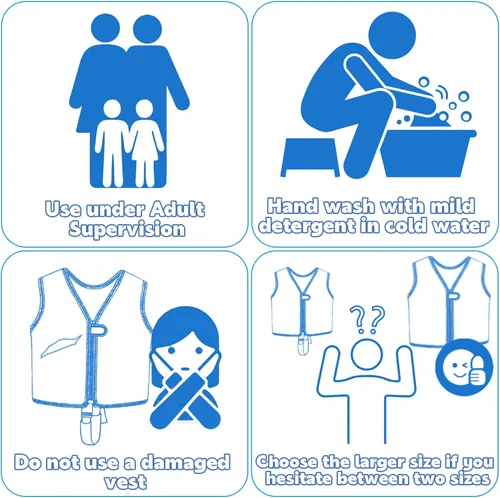 Miniatura 5 de Pottwal Chaleco de natación para niños - Chaqueta de natación - Hecho de neopreno y EPE - con correa ajustable en la entrepierna Verde