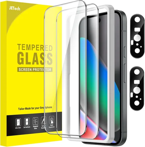Miniatura 11 de JETech Protector de pantalla para Google Pixel 6a de 6.1 pulgadas con protector de lente de cámara, herramienta de fácil instalación, compatible