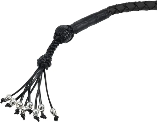 Miniatura 2 de Biker Whip - Látigo para motocicleta de 36 pulgadas, accesorios de manillar para motocicleta, látigos trenzados de cuero genuino para motocicletas