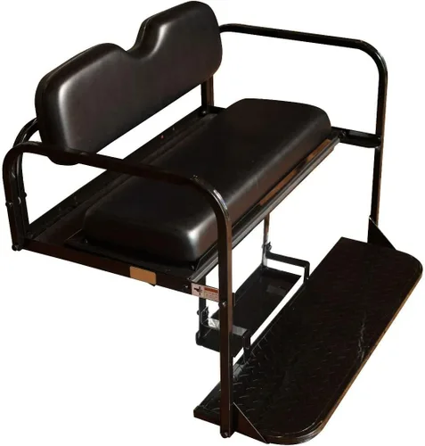 Miniatura 6 de Performance Plus Carts Club Car DS - Kit de asiento trasero plegable para carrito de golf, compatible con modelos 2000.5 en adelante (negro)