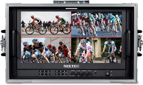 ATEM156S-CO Monitor de transmisión multicámara de 15.6 pulgadas, monitoreo multivista en tiempo real 4X3G-SDI NI/Out HDMI Full HD 1920x1080 con