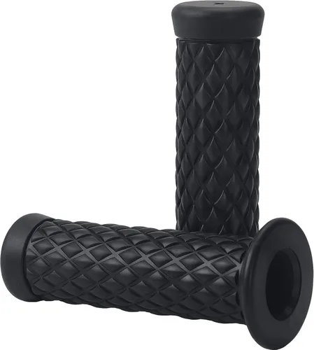 Empuñaduras de motocicleta antideslizantes de goma para el extremo de la barra de agarre de 7/8 pulgadas, 0.866 in, 0.945 in, comodidad para Negro