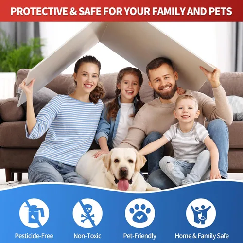 Miniatura 8 de LULUCATCH Trampas de Pegamento, Paquete de 12 Trampas para Ratones de Interior para el Hogar, Cazador de Insectos Adhesivo a Granel Pre-cebado No