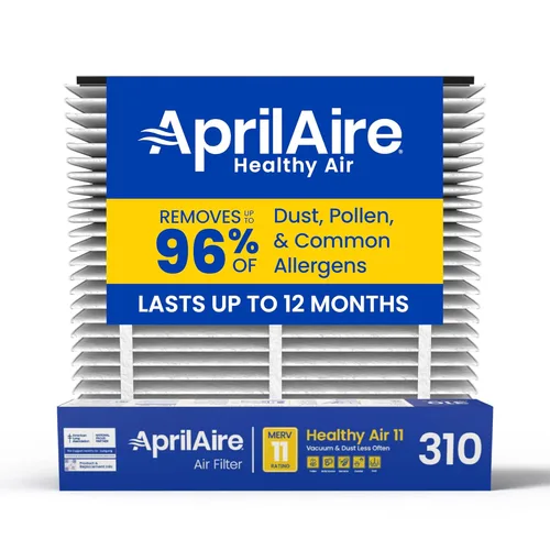 AprilAire 310 Filtro de Reemplazo para Purificadores de Aire de Toda la Casa - MERV 11, Aire Limpio y Polvo, Filtro de Aire 20x20x4 (Paquete de 1)