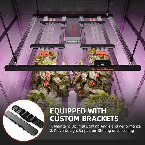Miniatura 6 de Spider Farmer Luz de cultivo LED UV30 e IR16 mejorada 2025, 365-370 nm UV y luz suplementaria IR de 730-745 nm para plantas de interior, tiendas