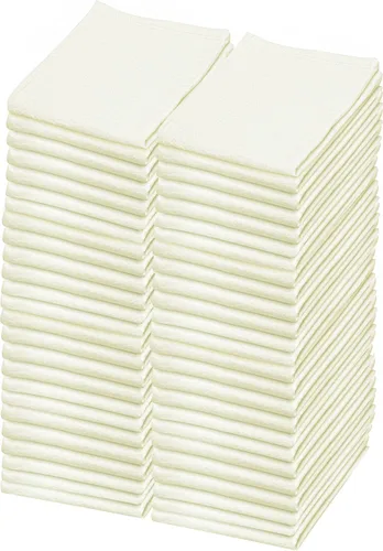 Miniatura 42 de Toallas de saco de harina Toalla de té para manualidades, plato de cocina, toalla de algodón en blanco para bordado, funda de lino para hornear