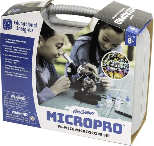 Miniatura 4 de Educational Insights GeoSafari MicroPro - Juego de microscopio de 48 piezas
