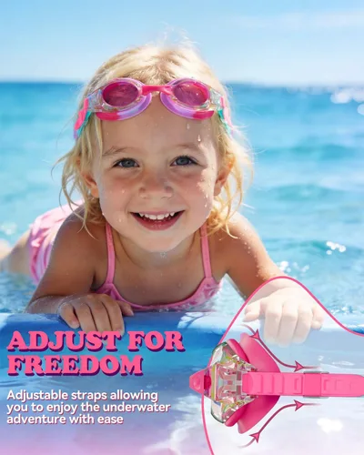 Miniatura 3 de Aegend - Paquete de 2 gafas para niños, gafas de natación para niños de 4 a 16 años, niños y niñas jóvenes, gafas de piscina antivaho, impermeables
