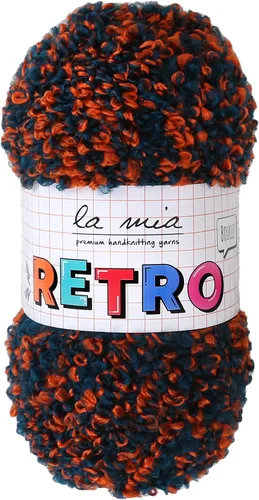 Miniatura 5 de 1 Skein La Mia - Ovillo de lana rizado retro esponjoso para tejer y hacer ganchillo, 80% acrílico, 3.53 oz (3.5 onzas) / 328.1 ft (109 yardas)