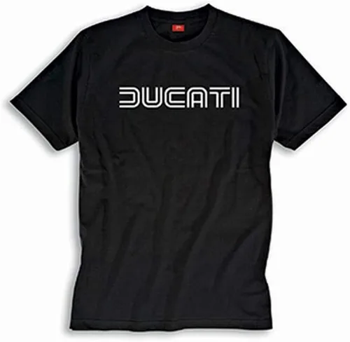 Ducati Ducatiana 80's Eighties - Camiseta de manga corta, color negro, talla XL
