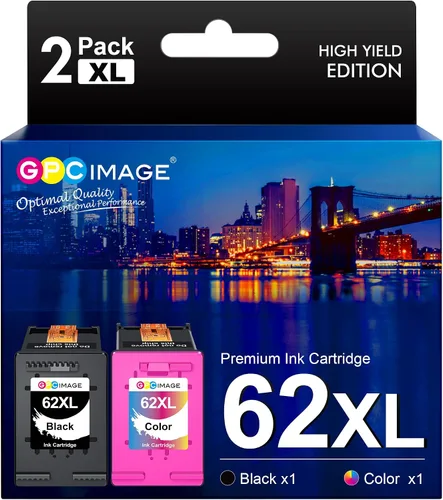 GPC Image Cartucho de tinta remanufacturado de repuesto para HP 62XL 62 XL para Envy 5540 5660 7645 5642 5542 5643 5640 7644 5661 7643 5663