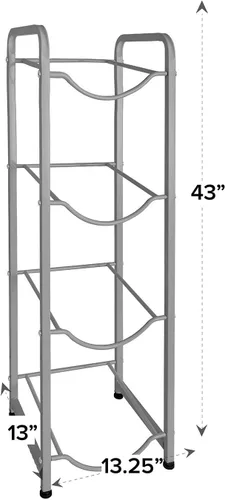 Miniatura 4 de BRIO Soportes de galón de una sola columna (gris) (2 niveles)