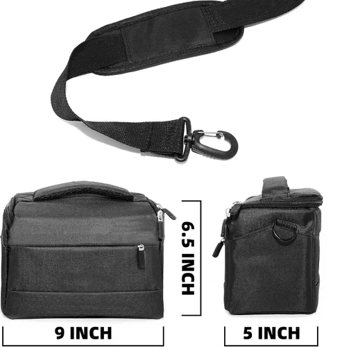 Miniatura 5 de Bolsa compacta para cámara: elegante, a prueba de golpes, versátil funda de hombro para hombres y mujeres DSLR, sin espejo y cámaras digitales