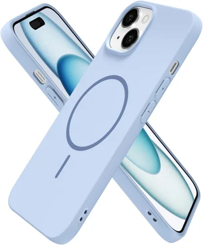 Miniatura 60 de oakxco Funda de silicona Mag Safe para iPhone 17 Pro Max, funda magnética delgada y fina compatible con carga inalámbrica MagSafe, bonita funda Negro