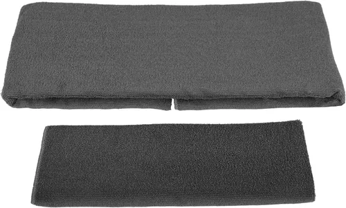 Miniatura 7 de BalanceFrom Juego de yoga de 7 piezas con esterilla extra gruesa de 71 x 24 x 1 pulgadas y correa de transporte – Incluye 2 bloques, correa de Gris