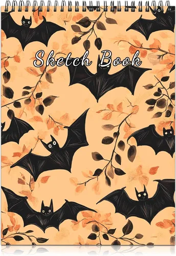 Miniatura 11 de Cabreche Lindo cuaderno de bocetos encuadernado en espiral, 9 x 12 pulgadas, papel grueso de 3.53 oz/m², 50 hojas de 100 páginas, libro de bocetos