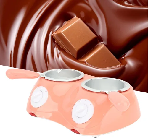 Miniatura 9 de Olla para fundir chocolate, mini kit de olla eléctrica para fondue con doble olla de fusión, máquina de templado de chocolate con queso