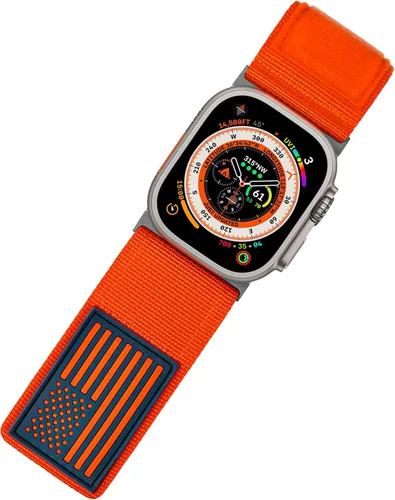 Miniatura 17 de Tefeca Serie Fortitude USA Band Ultra Ancho Compatible con Apple Watch Ultra 2/Ultra 49mm, Serie 10 46mm, Serie 9/8/7 45mm, SE2/SE/6/5/4 44mm