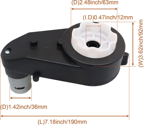 Miniatura 4 de 550 30000RPM Caja de cambios 12V Motor eléctrico Reemplazo del motor para ruedas Coches y motocicletas Motor de accionamiento de alta velocidad
