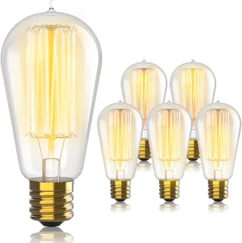 Miniatura 13 de Bombillas Edison incandescentes vintage de 60 W