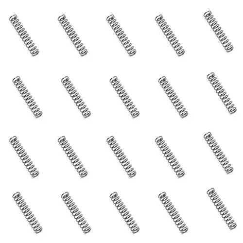 Miniatura 36 de MroMax 20Pcs Compressed Spring, 0.04" Wire Dia, 0.31" OD, 1.57" Free Length, Gray Black Spring Steel Extended Coil Compression Spring