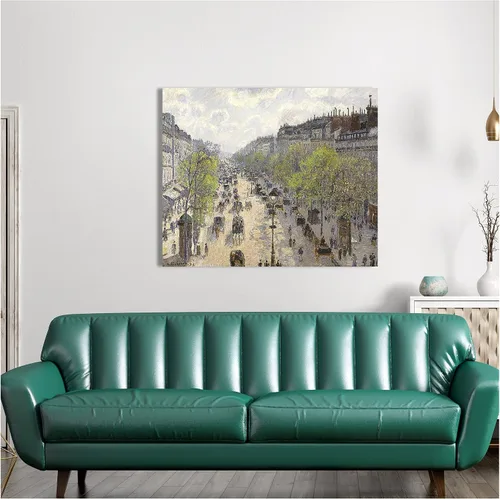 Miniatura 737 de A&T ARTWORK Campo de trigo con cipreses de Van Gogh Las reproducciones de arte clásico mundial, impresiones en lienzo giclée para decoración