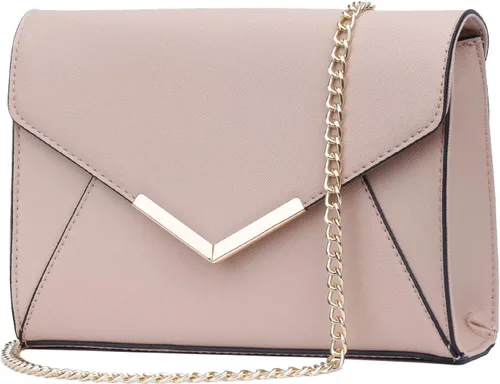 Miniatura 21 de KKXIU Bolso Clutch de Noche Tipo Sobre de Cuero Sintético Elegante para Mujer, Bolso Plegable para Fiesta, Boda, Graduación