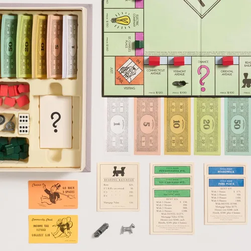Miniatura 5 de Juego de mesa monopolio edición vintage de Libro de lino (versión E.U.)