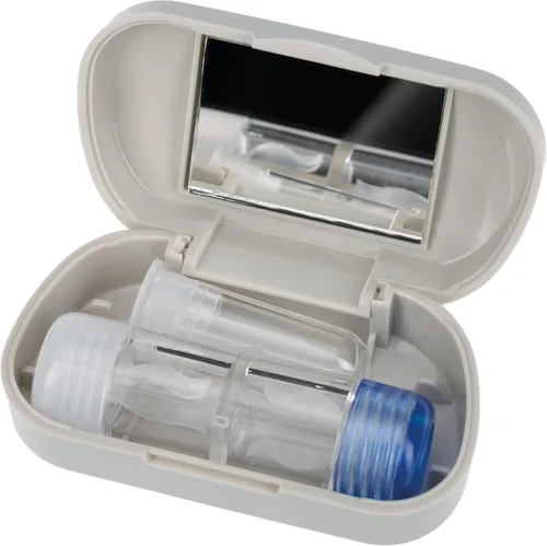 Miniatura 2 de Sports Vision World Kit de viaje gris RGP lentes de contacto duras espejo RGP caso y removedor de succión