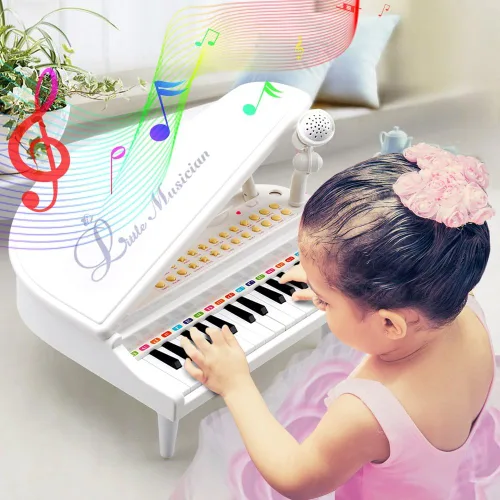 Miniatura 9 de Amy&Benton - Piano de juguete para bebés niña o niños pequeños, regalo de cumpleaños para niños de 1, 2, 3 o 4 años, rosa