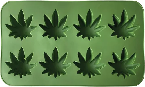 Miniatura 6 de Beistle , 3 moldes de hielo para malezas, 9 x 5.25 pulgadas, verde