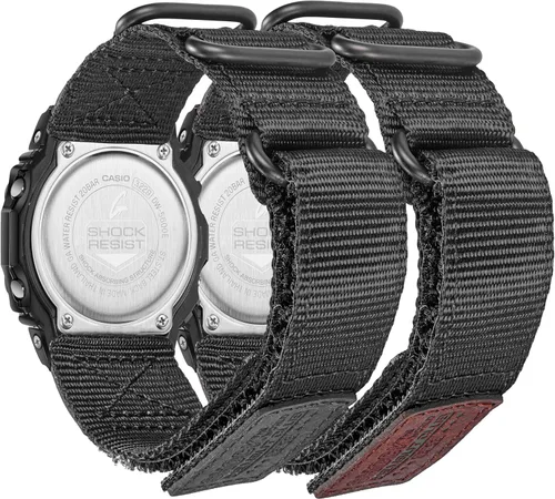 Miniatura 15 de Correa de reloj de repuesto de 0.630 in para Casio GA-100/100C/110/120/135/140/150/200/201/300/310/400/700/710/710/735/800/2100/2110, diseño