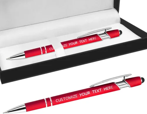 Miniatura 59 de Bolígrafos personalizados con lápiz óptico y grabado gratis, bolígrafos personalizados para negocios, graduación, aniversarios (hasta 500 unidades)
