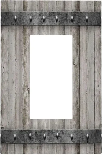 Miniatura 121 de Mid Century Morden Boho - Placa de pared para interruptor de luz dúplex de 1 banda, placa frontal decorativa eléctrica para receptáculo para baño