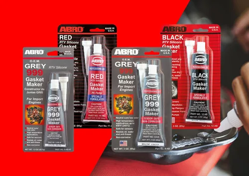 Miniatura 3 de ABRO Ultra Plus 999 RTV Sellador de silicona y fabricante de juntas, para motores de importación, seguro para sensores, no corrosivo, sellador
