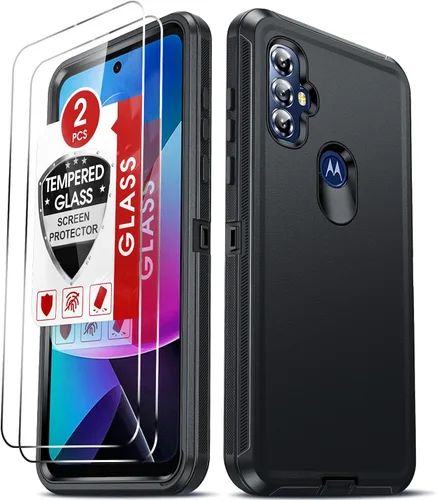 Miniatura 13 de LeYi Funda compatible con Moto G Play 4G 2024: 【No compatible con Play 5G 2024/G 5G 2024】 Funda de teléfono para Motorola G Play 4G 2024 con 2 Negro