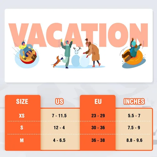Miniatura 7 de Cimkiz Calcetines de esquí para niños, cálidos, térmicos, para nieve, esquí, snowboard, patinaje para niños y niñas, 2 pares3 pares