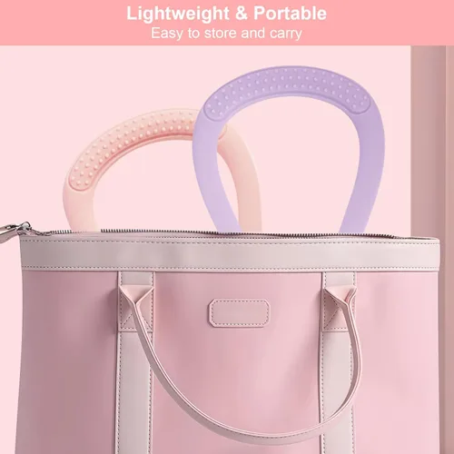 Miniatura 6 de 8 Bandas de Resistencia para Mujeres, 2 Piezas Bandas de Ejercicio Bandas de Resistencia con Asas, Bandas de Ejercicio Portátiles con Forma de 8