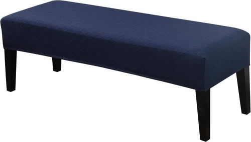 Miniatura 16 de SearchI Funda de banco de comedor, fundas de asiento de banco largas elásticas lavables, funda rectangular para banco de mesa de comedor, para Beige