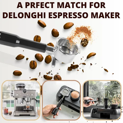 Miniatura 2 de Portafiltro Espresso 51mm con doble salida Compatible con Delonghi Dedica EC680 y EC685 así como modelos de cafetera SMEG y EUPA - Incluye cesta