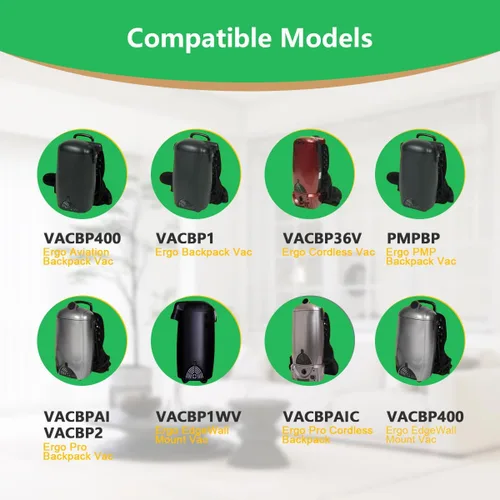 Miniatura 2 de Paquete de 12 bolsas VACBP6 compatibles con aspiradora Atrix Ergo de 8 cuartos de galón, modelos: VACBPAI VACBP36V VACBP1