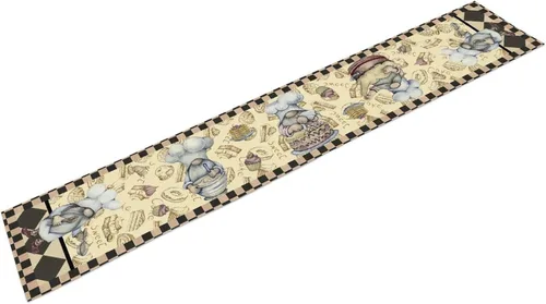 Miniatura 33 de Camino de mesa de lino de algodón, cuchillo de cocina occidental, tenedor, colección de mesa rectangular, desierto salvaje oeste americano