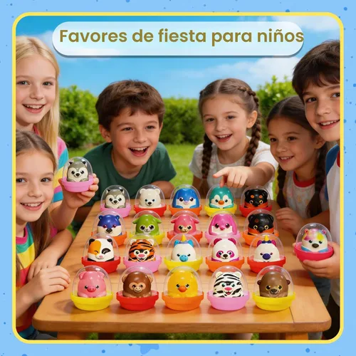 Miniatura 5 de PAQUETE DE 20 Recuerdos de Fiesta para Niños Llenos de Juguetes Esponjosos, Rellenos para Bolsas de Dulces de Cumpleaños, Premios de Aula