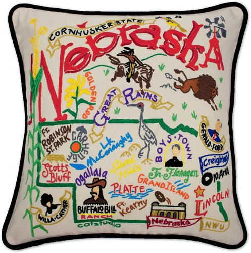 Miniatura 126 de Catstudio Almohada decorativa bordada a mano de Texas