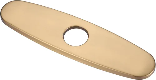 Miniatura 10 de WOWOW Placa de grifo, cubierta de fregadero de cocina, placa de acero inoxidable para 1 o 3 agujeros, baño o cocina, grifo mezclador, 10 pulgadas