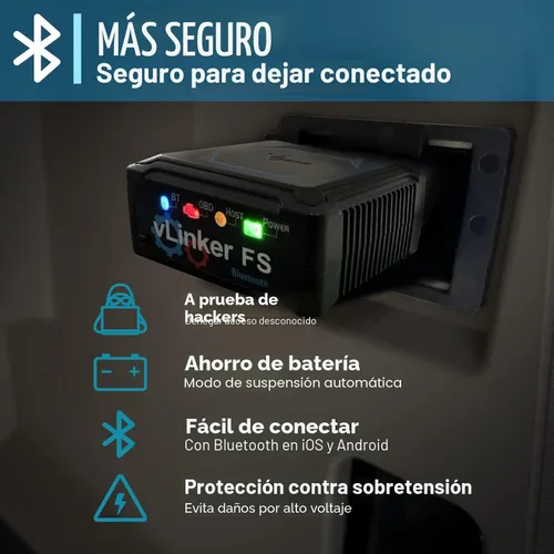 Miniatura 3 de Vgate vLinker FS Bluetooth OBD2 Herramienta de escaneo de diagnóstico, lector de código de coche OBDII para iOS, Android y Windows OBDII - Lector