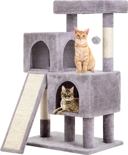 BestPet - Árbol para gatos de 36 pulgadas para interiores, torre para gatos con postes para rascar, mueble de gato de varios niveles, condominio con