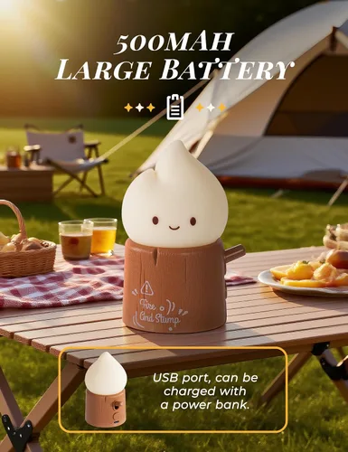Miniatura 5 de 3 piezas de kits de luz nocturna acogedora de fogata, sonidos relajantes de la naturaleza, luz nocturna de ruido blanco para bebés y adultos