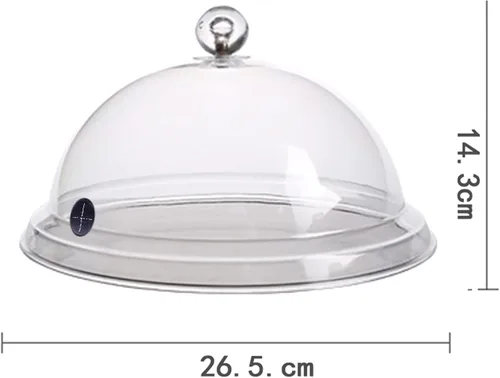 Miniatura 2 de Tapa de cúpula Fundas para tazas de pistolas, campana de humo para cocina, infusor de humo, tapa cloche para ahumador, platos y tazones Cocina