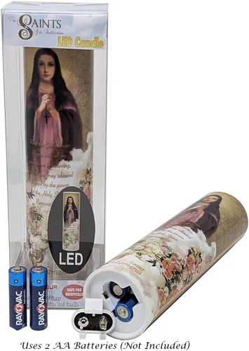 Miniatura 5 de Vela de oración devocional sin llama LED St Philomena